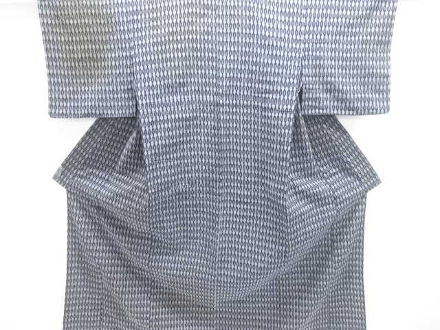 JAPANESE KIMONO / ANTIQUE ABSTRACT PATTERN WOVEN KIMONO